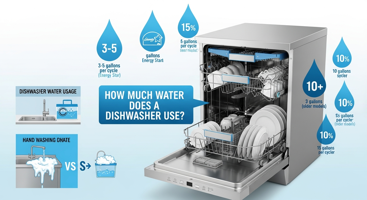 Water Does a Dishwasher Use