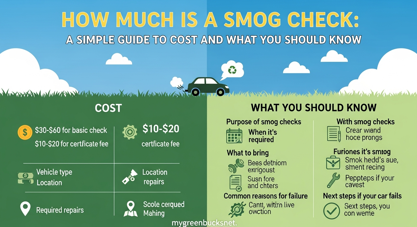 how much is a smog check​