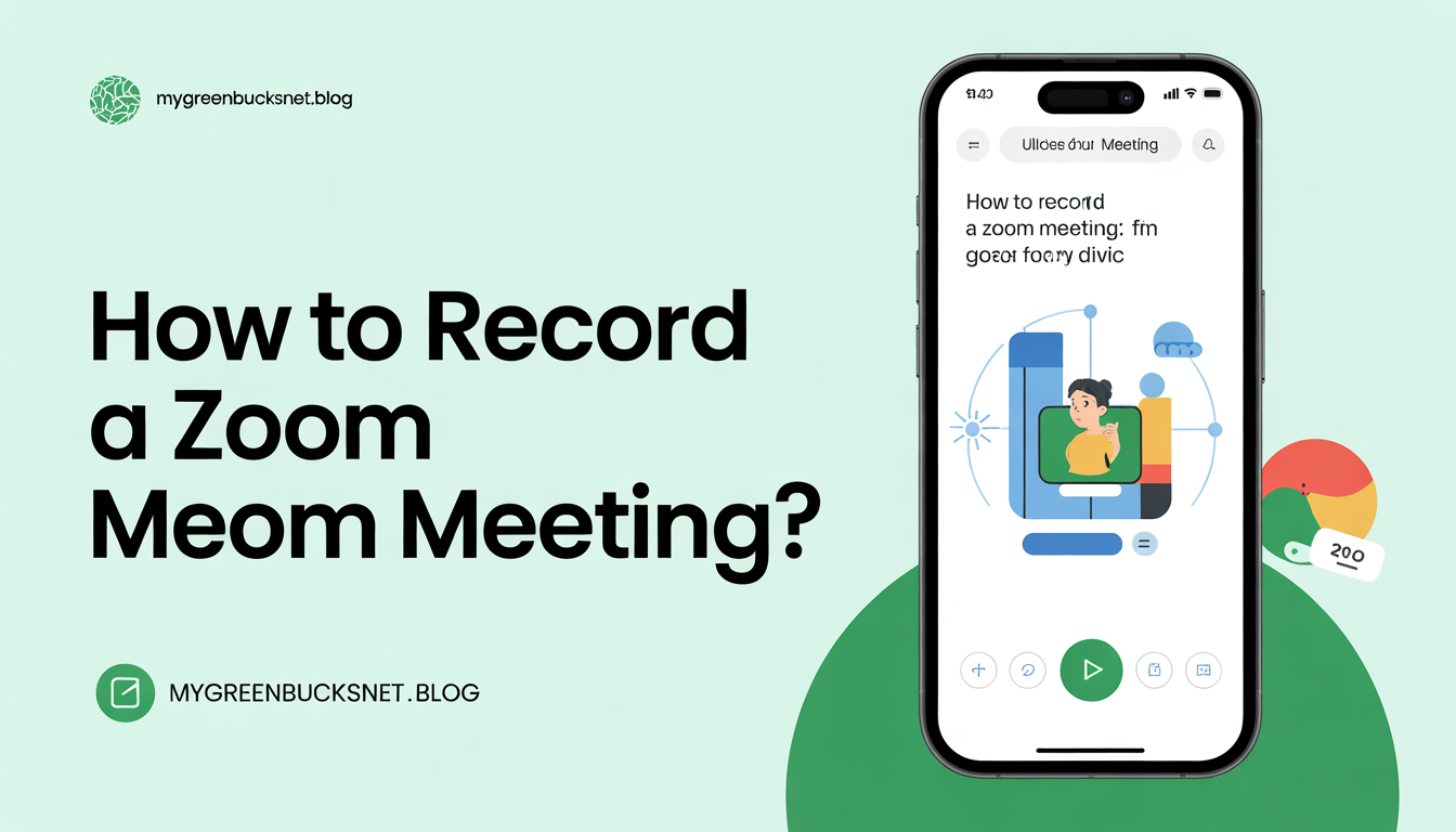 how to record a zoom meeting